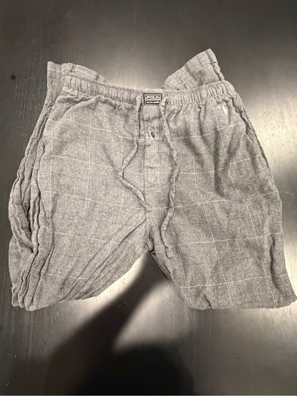 Polo by Ralph Lauren Gray Windowpane Lounge Joggers